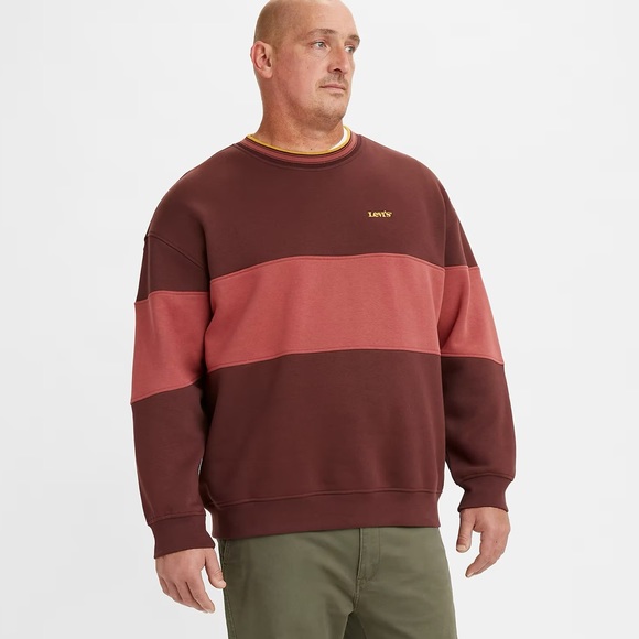 Levi's Other - LEVI’S Mens Colorblock Crew Neck Sweatshirt Size SMALL S NEW